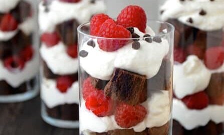 Individual Fruit and Brownie Trifles Recipe
