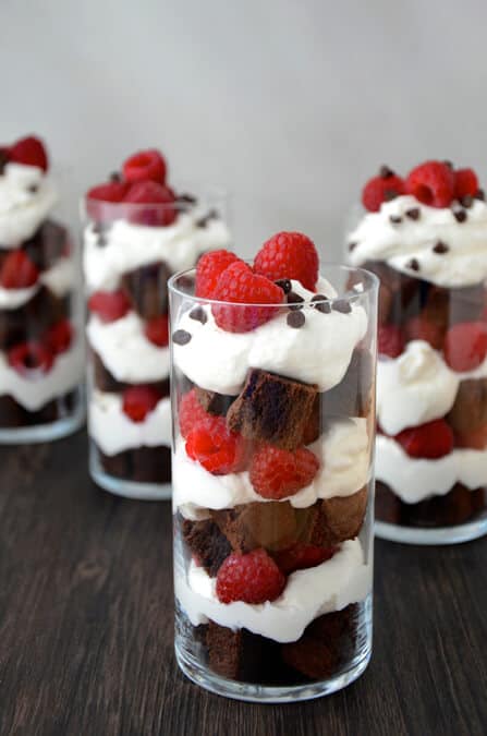 Individual Fruit and Brownie Trifles Recipe