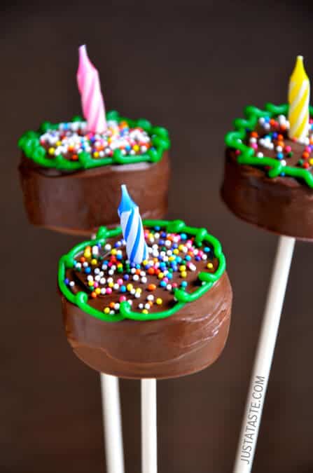 Cookie Birthday Cake Pops #recipe #video
