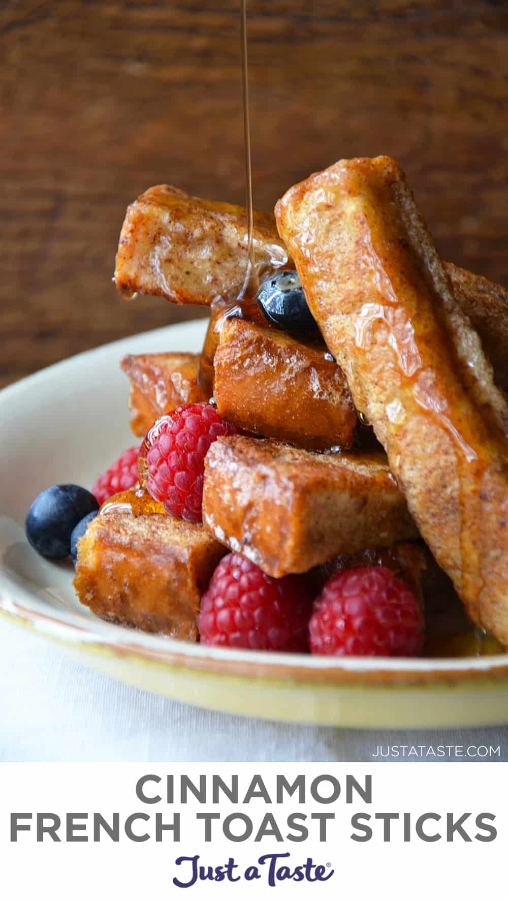 Easy Cinnamon French Toast Sticks Just a Taste