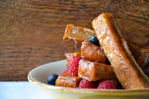 Easy Cinnamon French Toast Sticks from justataste.com #recipe