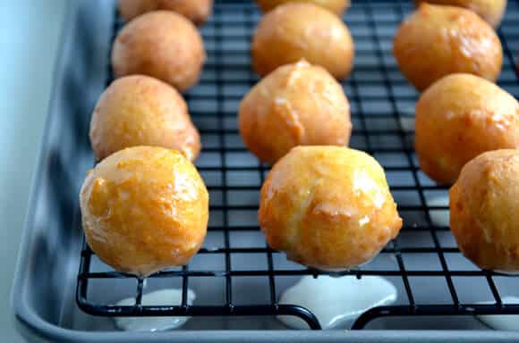 Easy Homemade Glazed Doughnut Holes #recipe