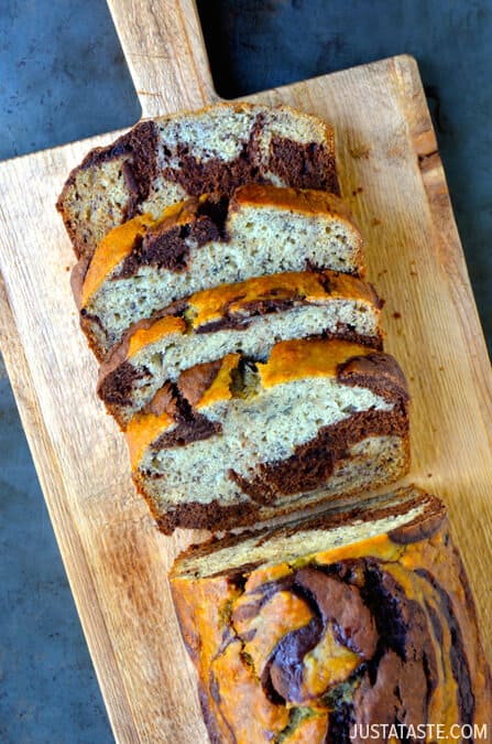 Chocolate Swirl Banana Bread #recipe