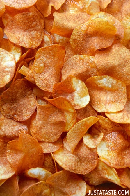 Homemade Barbecue Potato Chips - Just a Taste