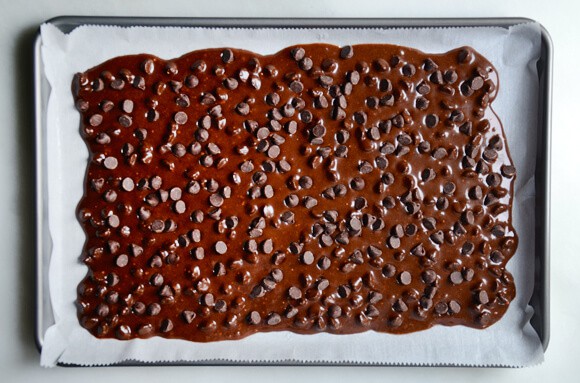 Chewy Chocolate Brownie Bark #recipe