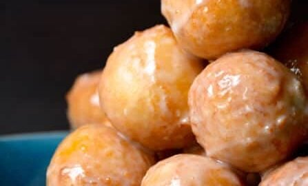 Easy Homemade Glazed Doughnut Holes #recipe