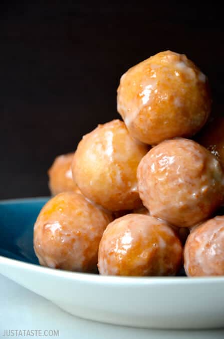 Easy Homemade Glazed Doughnut Holes #recipe