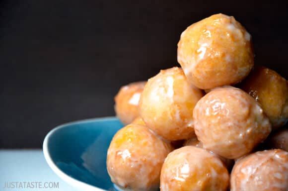 Easy Homemade Glazed Doughnut Holes #recipe