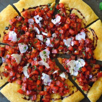 FRIDAY: Bruschetta Pizza with Balsamic Syrup