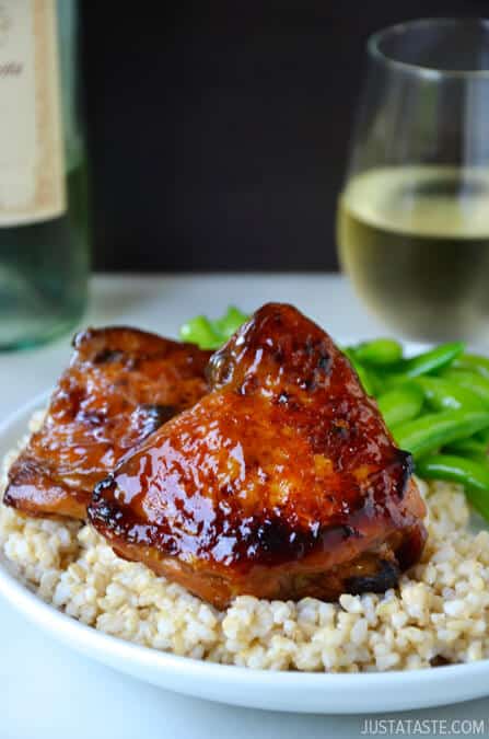 Honey Balsamic Baked Chicken Thighs #recipe