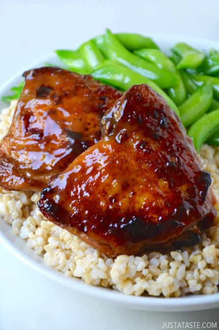 Honey Balsamic Baked Chicken Thighs #recipe