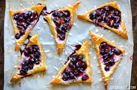 Blueberry Cream Cheese Pastries #recipe