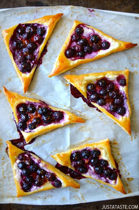 Blueberry Cream Cheese Pastries #recipe