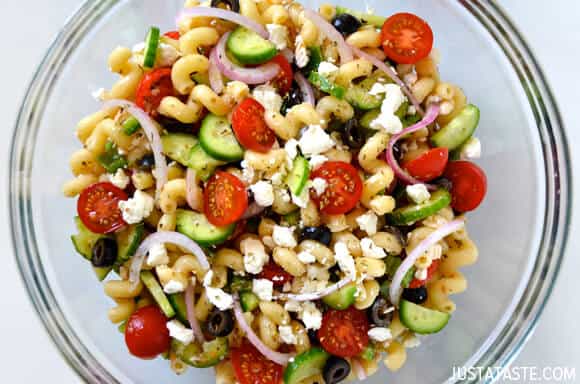 Where can you find an easy pasta salad recipe?