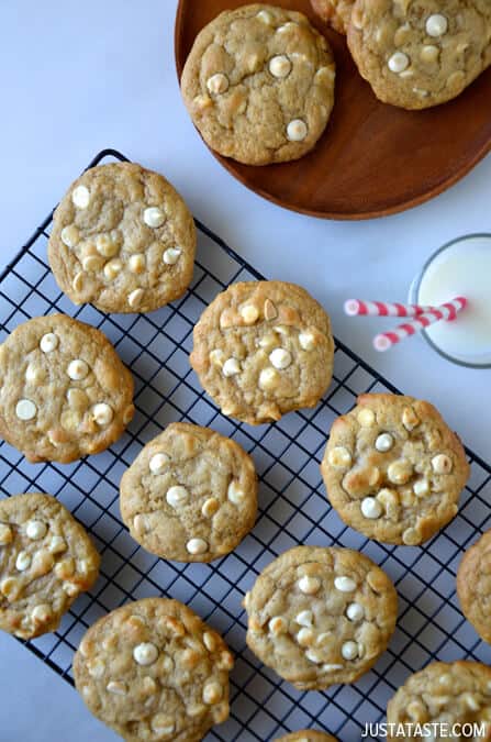 White Chocolate Cheesecake Cookies - Just a Taste