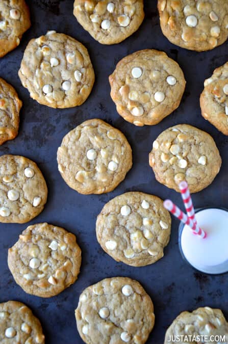 White Chocolate Cheesecake Cookies #recipe