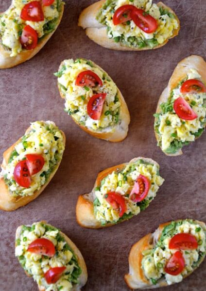 Quick and Easy Breakfast Bruschetta #recipe
