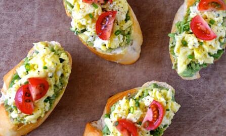 Quick and Easy Breakfast Bruschetta #recipe