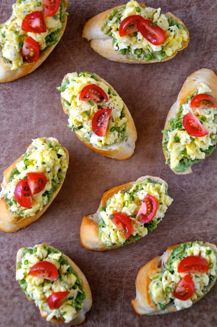 Quick and Easy Breakfast Bruschetta - Just a Taste