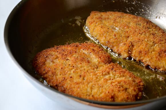Chicken Milanese with Green Apple Salad #recipe