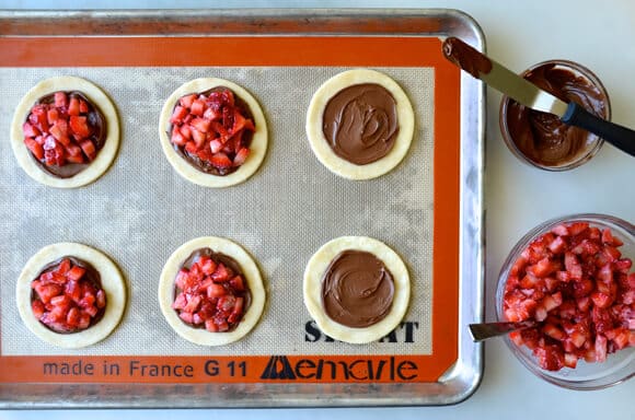 Strawberry and Nutella Hand Pies #recipe