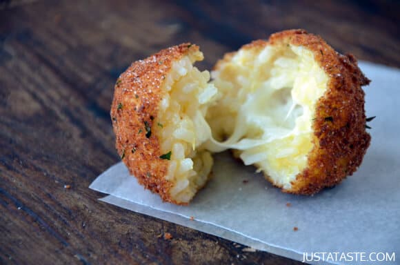 Arancini (Rice Balls) with Marinara Sauce Recipe