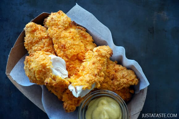 Baked Cheddar Chicken Tenders Recipe