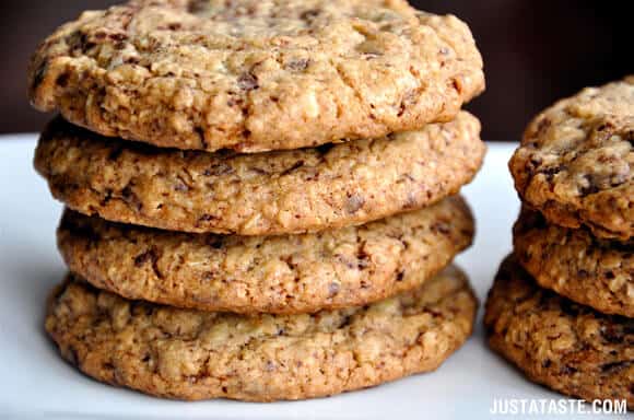 Blended Oatmeal Chocolate Chip Cookies Recipe