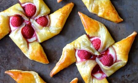 Raspberry Cream Cheese Pinwheel Pastries Recipe