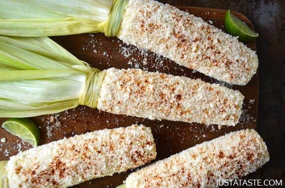 Cheesy Roasted Garlic Corn on the Cob