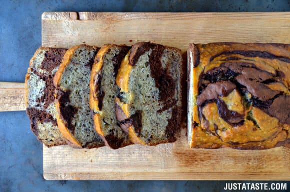 Chocolate Swirl Banana Bread Recipe