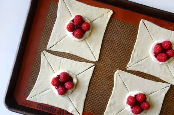 Raspberry Cream Cheese Pinwheel Pastries Recipe