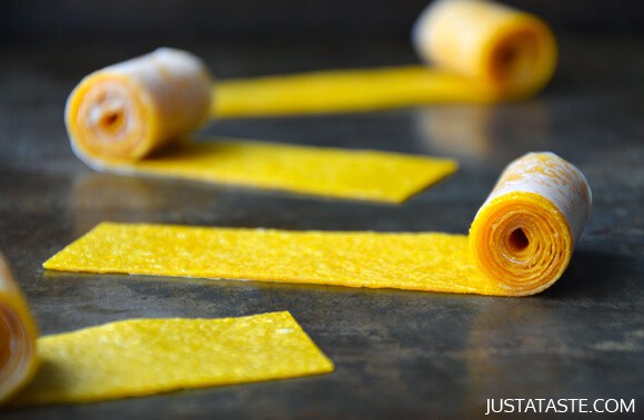 Healthy Homemade Mango Fruit Roll-Ups Recipe
