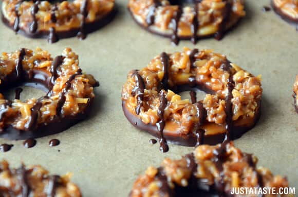 Homemade Samoas Girl Scout Cookies Recipe