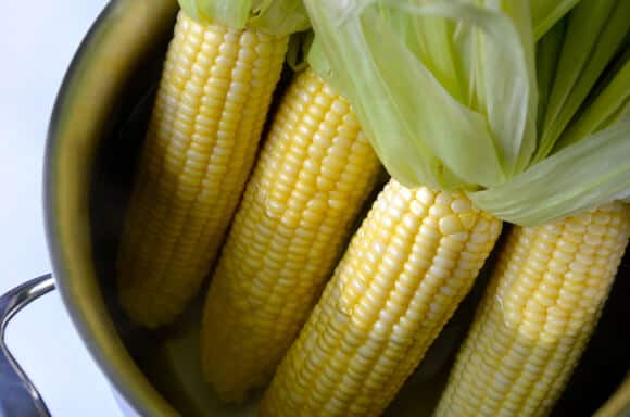 Cheesy Roasted Garlic Corn on the Cob Just a Taste Cheesy Roasted Garlic Corn on the Cob Just a Taste