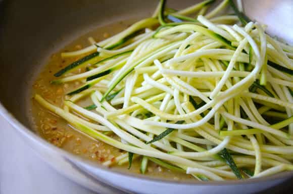 Skinny Shrimp Scampi with Zucchini Noodles Recipe