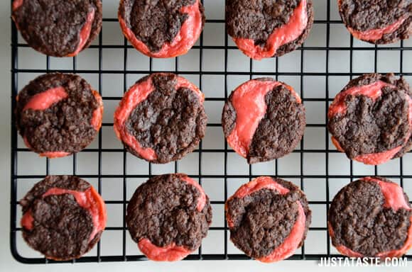 Raspberry Cheesecake Brownie Bites Recipe