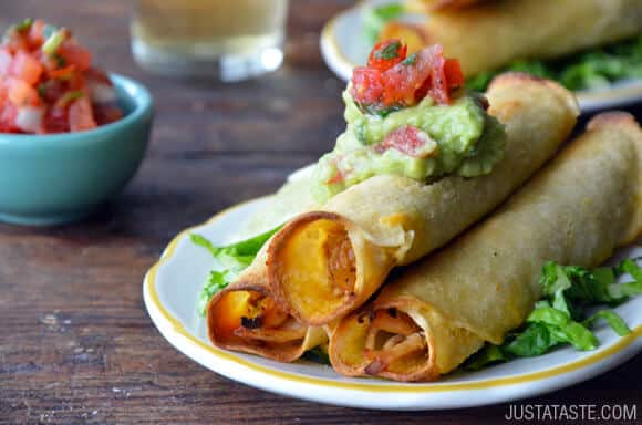 Baked Chicken and Cheese Taquitos Recipe