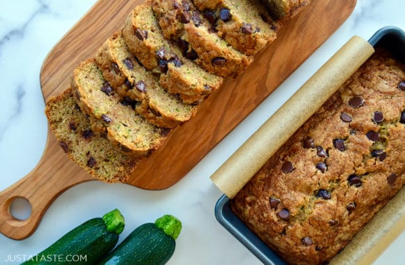 Two loaves of the best Chocolate Chip Zucchini Bread