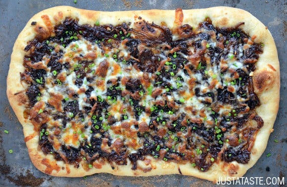 Caramelized Balsamic Onion and Gruyere Pizza Recipe
