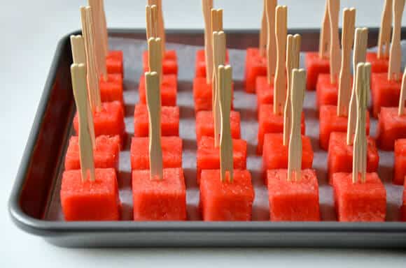 Chocolate-Covered Watermelon Bites Recipe