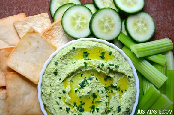 Creamy Edamame and Pea Hummus Recipe