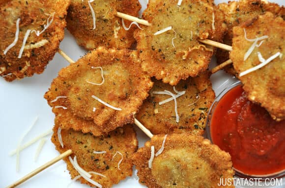 Deep-Fried Ravioli On a Stick