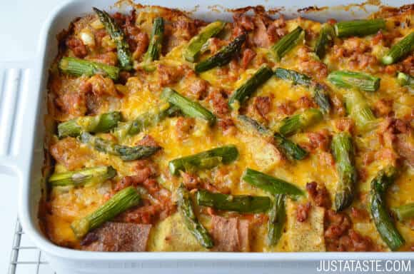 Overnight Egg and Sausage Strata Recipe