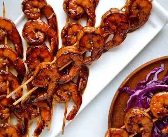 Glazed Honey Garlic Shrimp