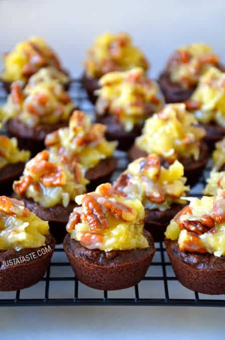 German Chocolate Brownie Bites Recipe