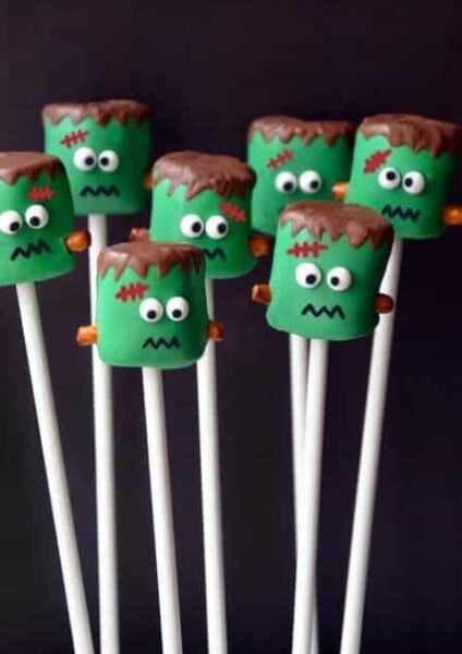 Frankenstein Marshmallow Pops Recipe