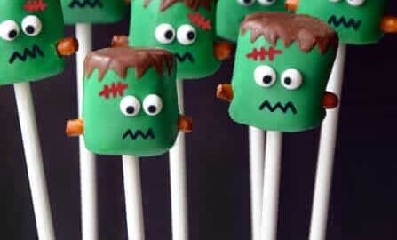 Frankenstein Marshmallow Pops Recipe