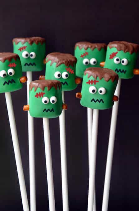 Frankenstein Marshmallow Pops Recipe