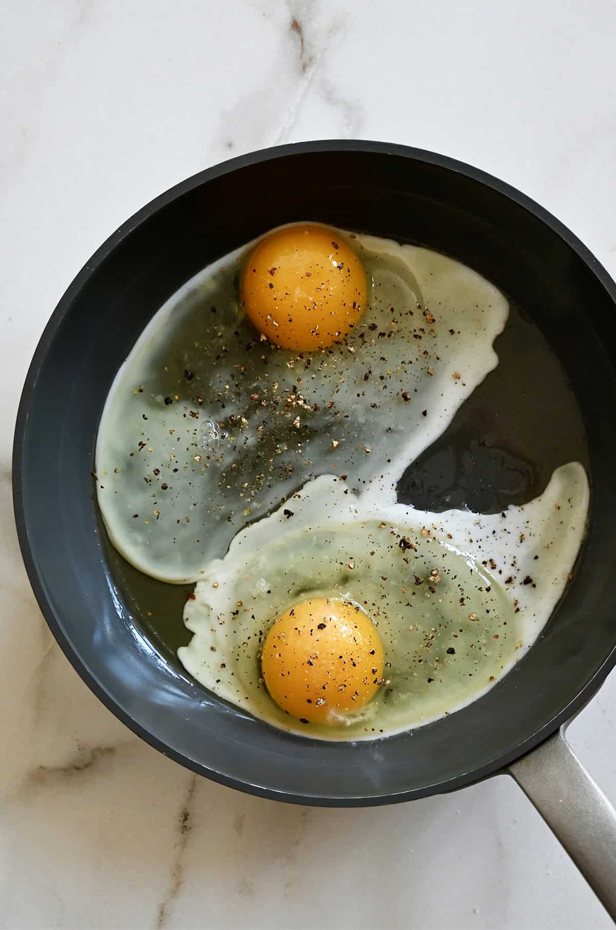 How to fry eggs for a breakfast sandwich.